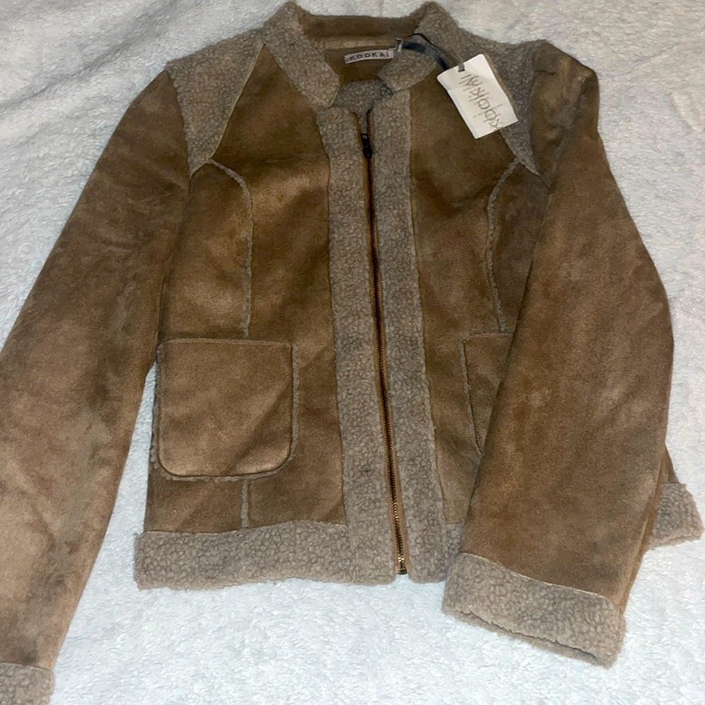 KOOKAI NWT jacket sesame collr all new with tags !